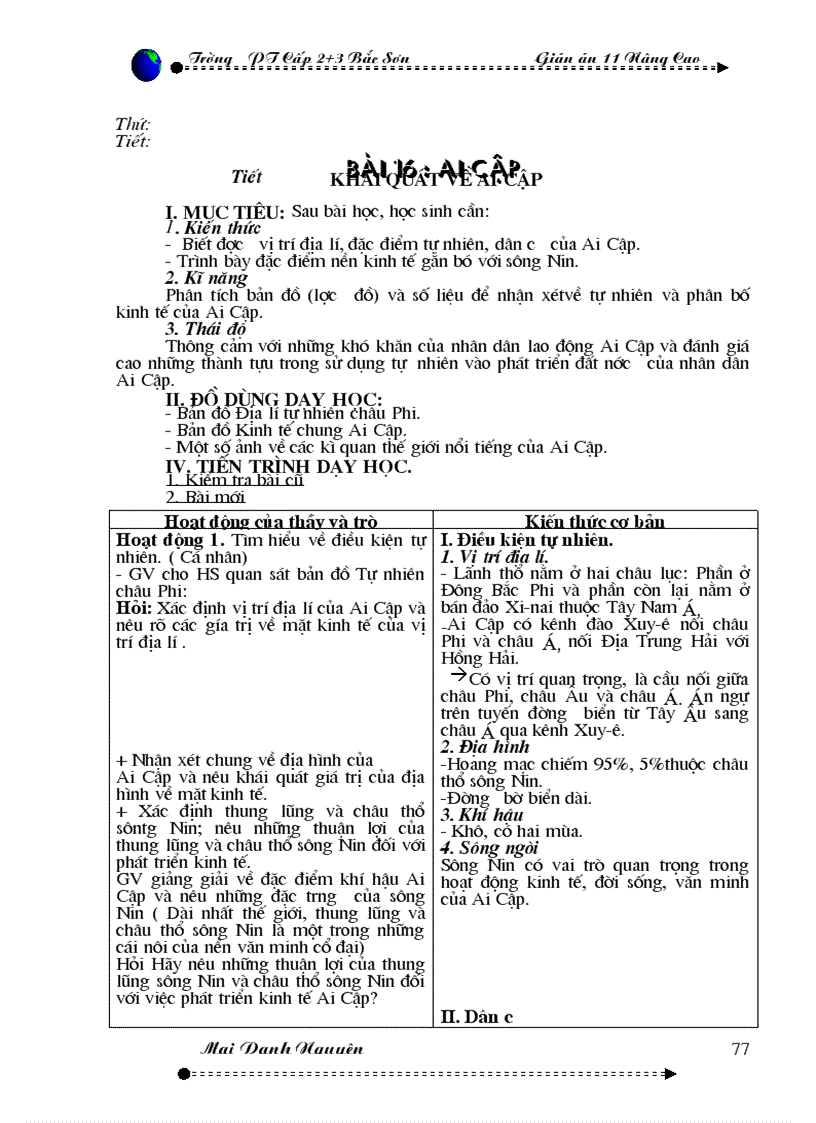 image for page Giao an 11 Dia Nc