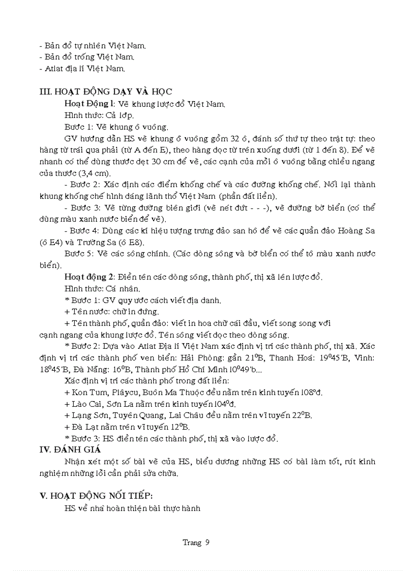 image for page Giáo án địa 12 chương trình mới