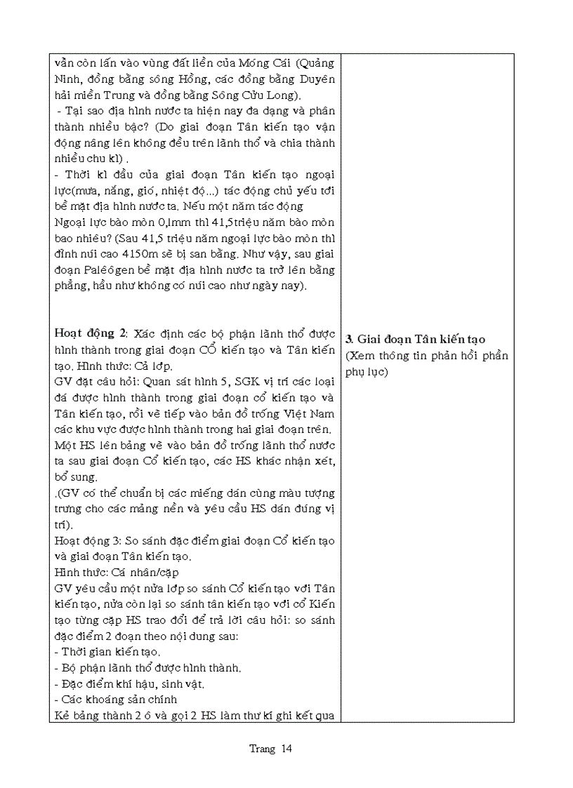 image for page Giáo án địa 12 chương trình mới