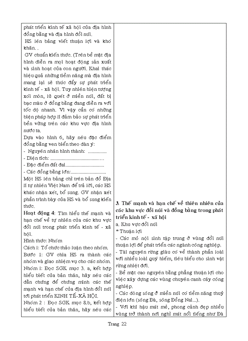 image for page Giáo án địa 12 chương trình mới