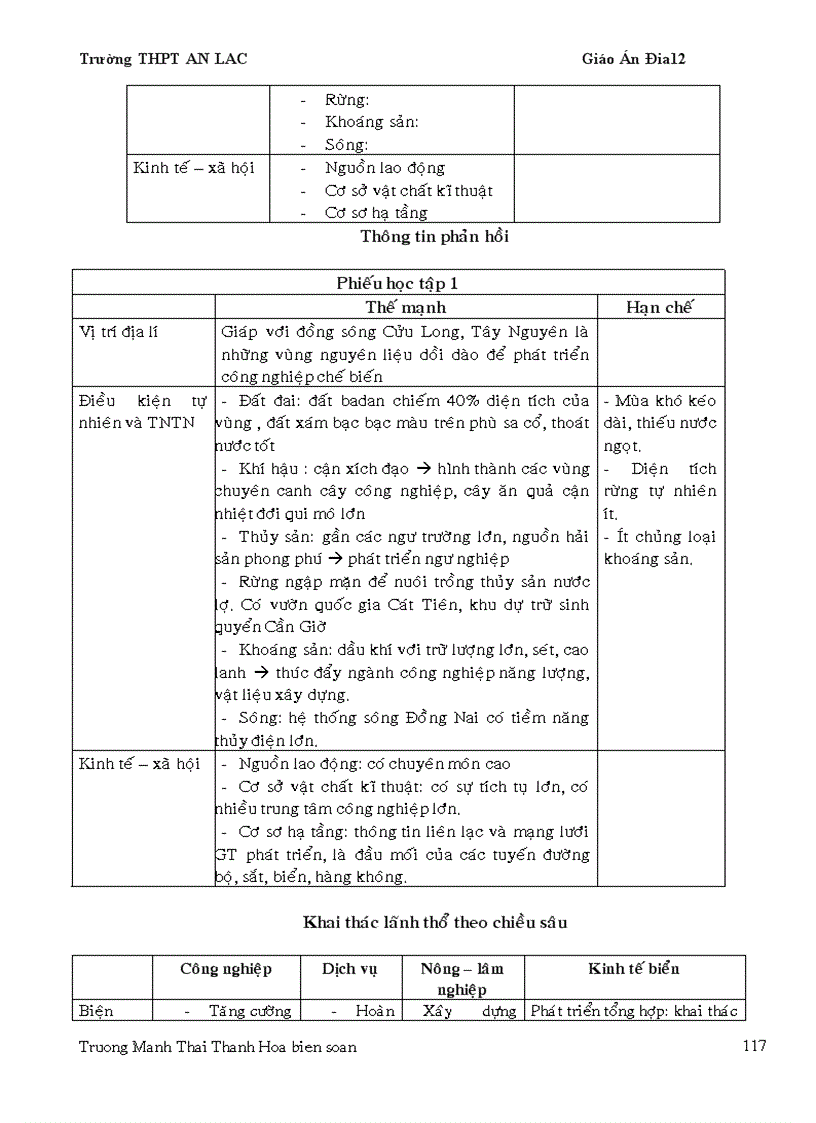 image for page Giáo án địa 12 chương trình mới