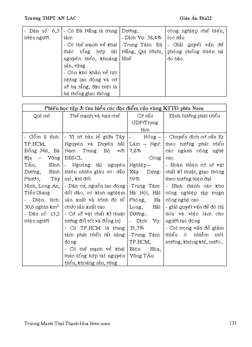 image for page Giáo án địa 12 chương trình mới