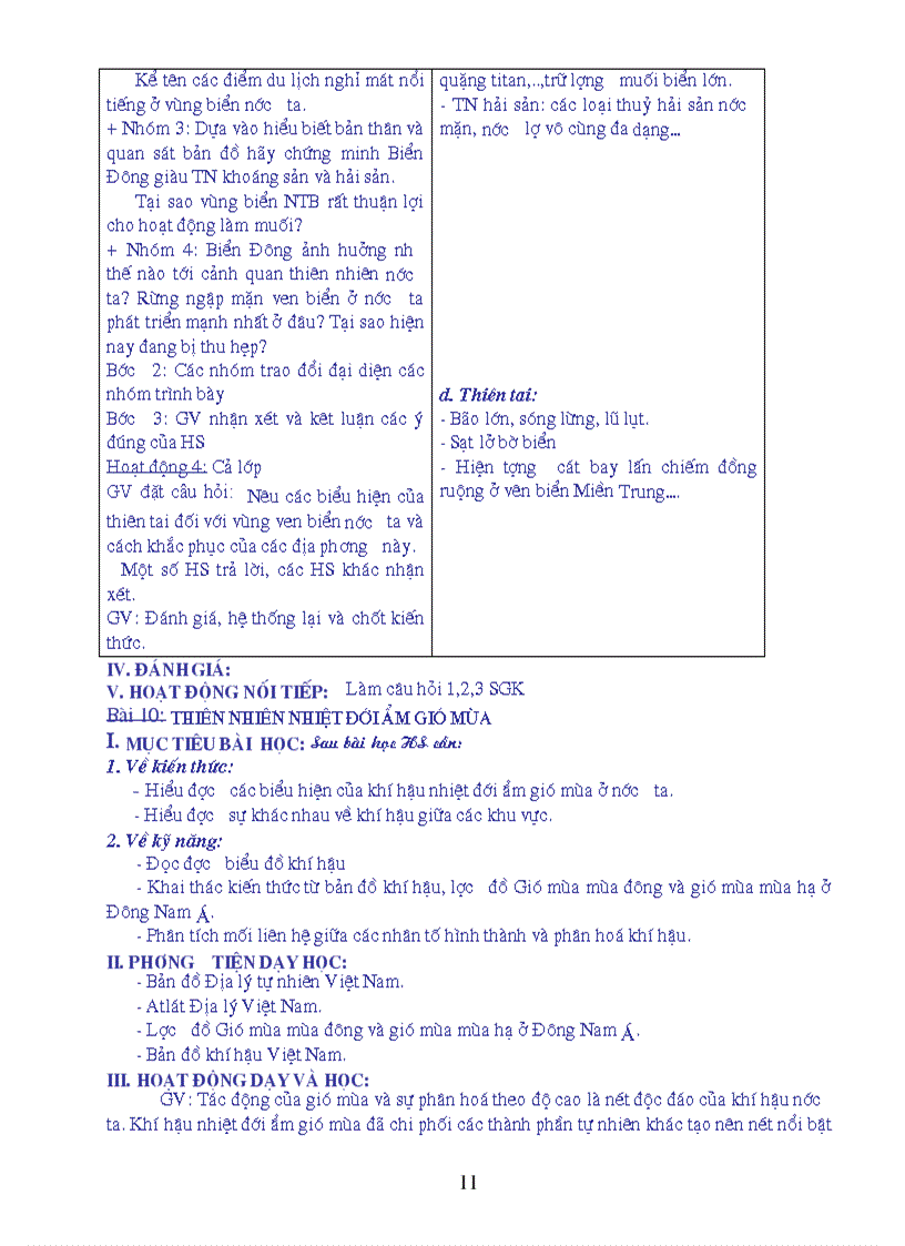 image for page Giáo án Địa 12 NC 2010