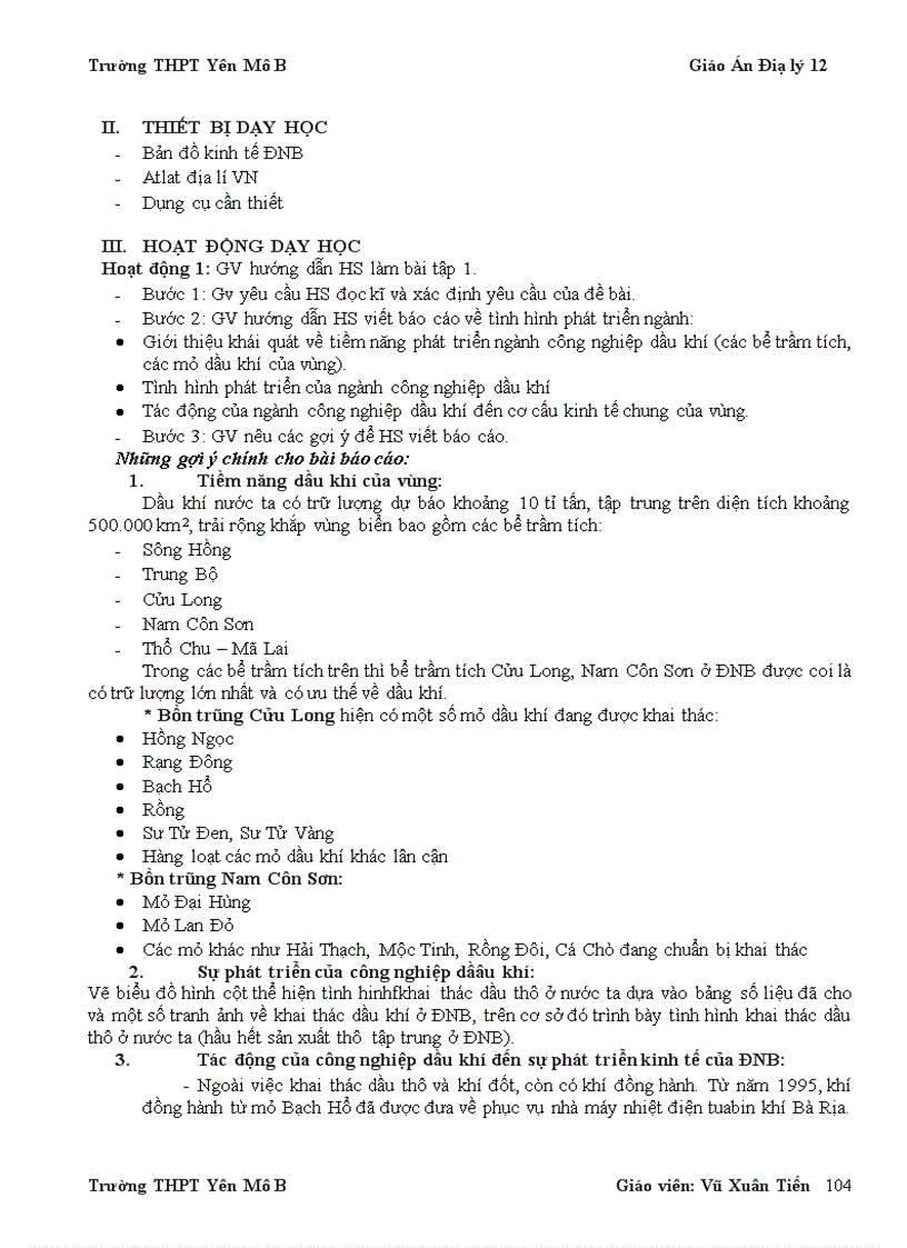 image for page Giáo án địa 12 trọn bộ ban cơ bản