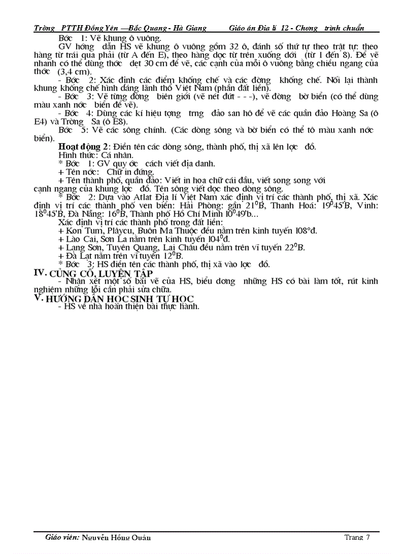 image for page Giáo án Địa lí 12CB Tiết 1 31