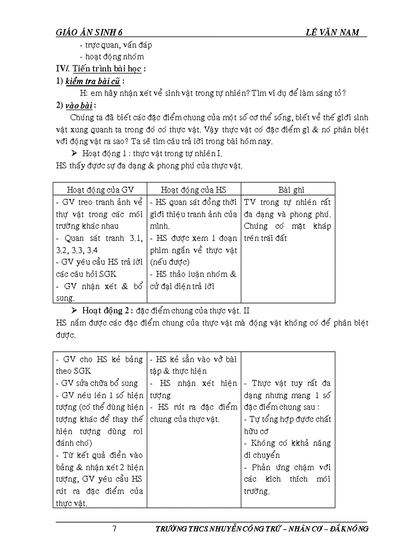 image for page Giao an sinh hoc 6 tron bo