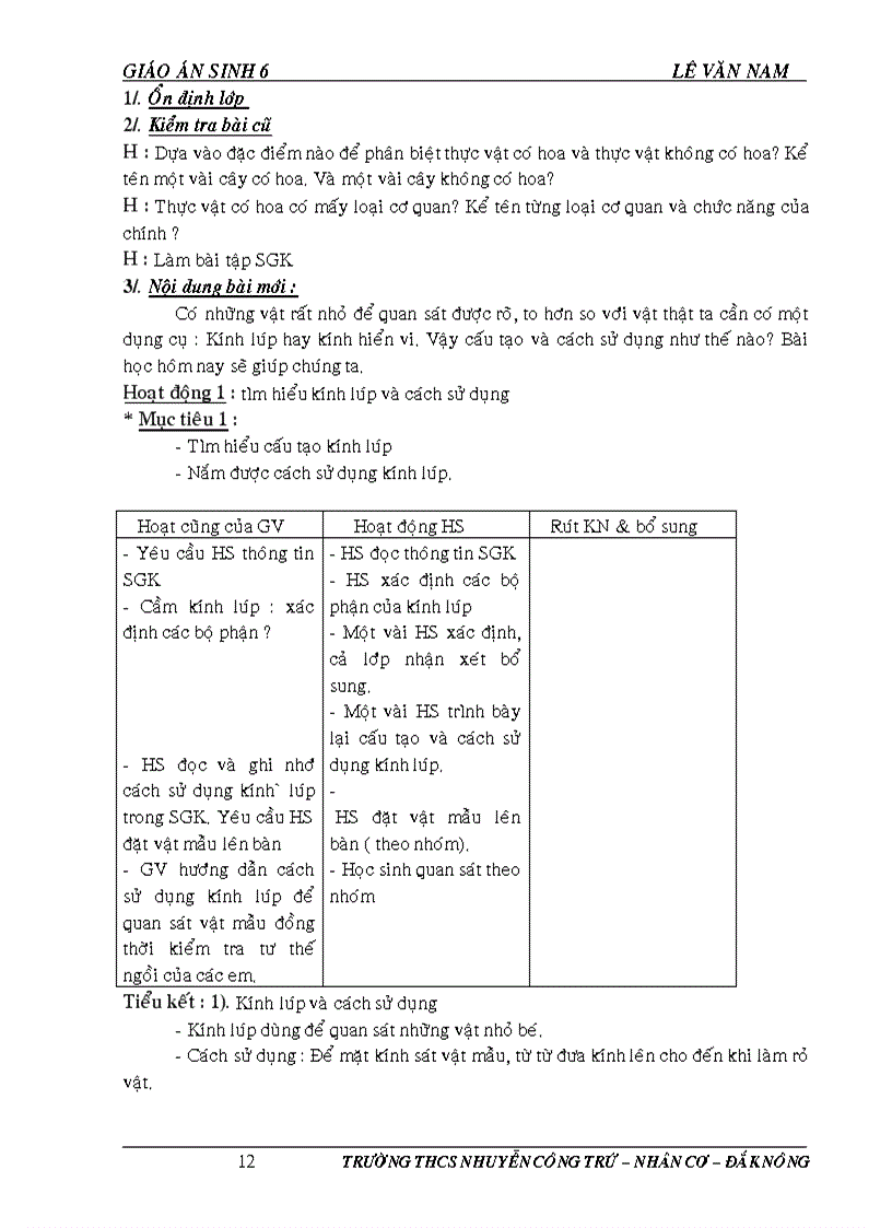 image for page Giao an sinh hoc 6 tron bo