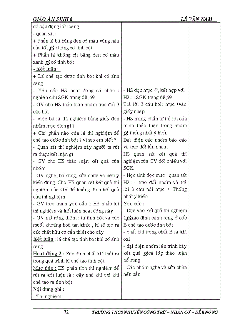 image for page Giao an sinh hoc 6 tron bo