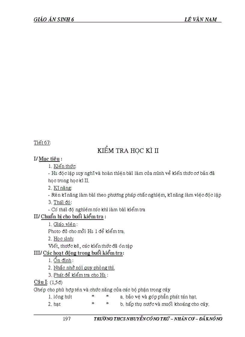 image for page Giao an sinh hoc 6 tron bo