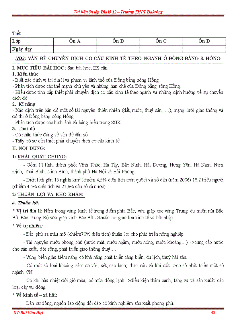 image for page Giao an TN 12 2011 Chuan KT KN