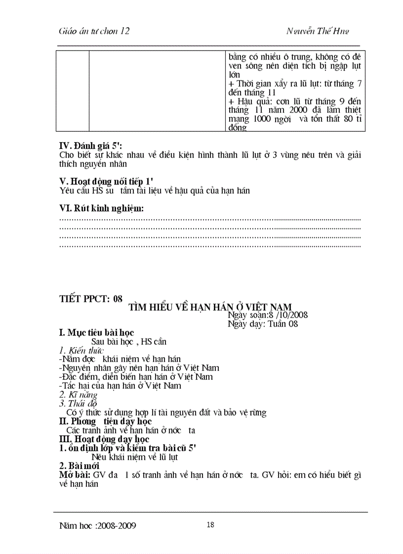 image for page Giáo án tự chon 12 1