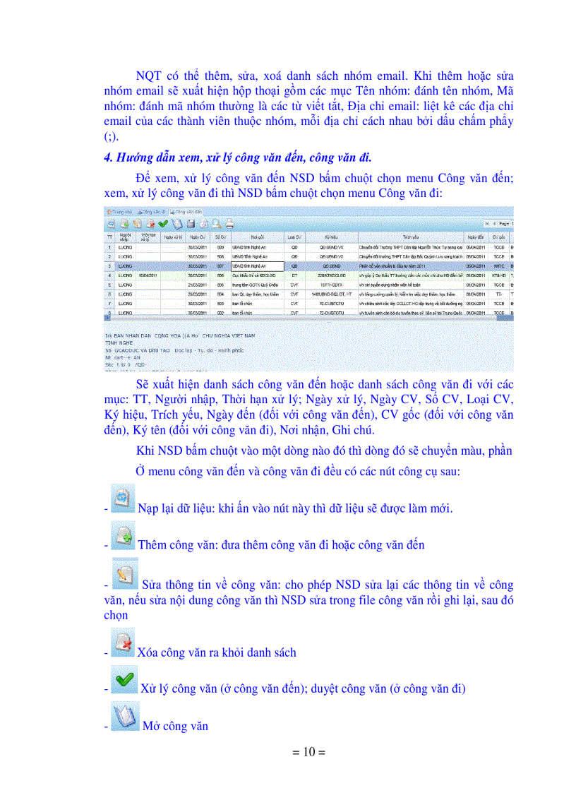 image for page Huong dan su dung phan mem quan ly cong van