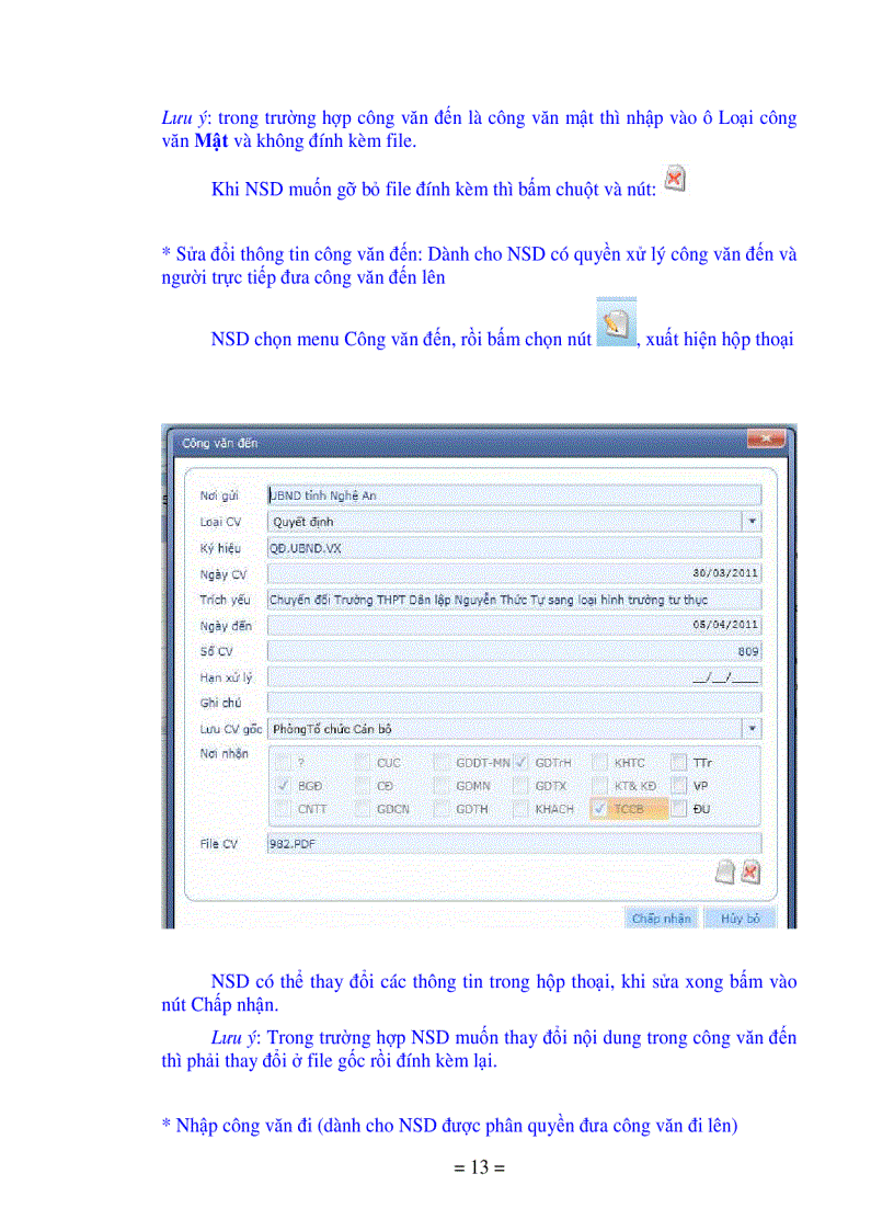image for page Huong dan su dung phan mem quan ly cong van