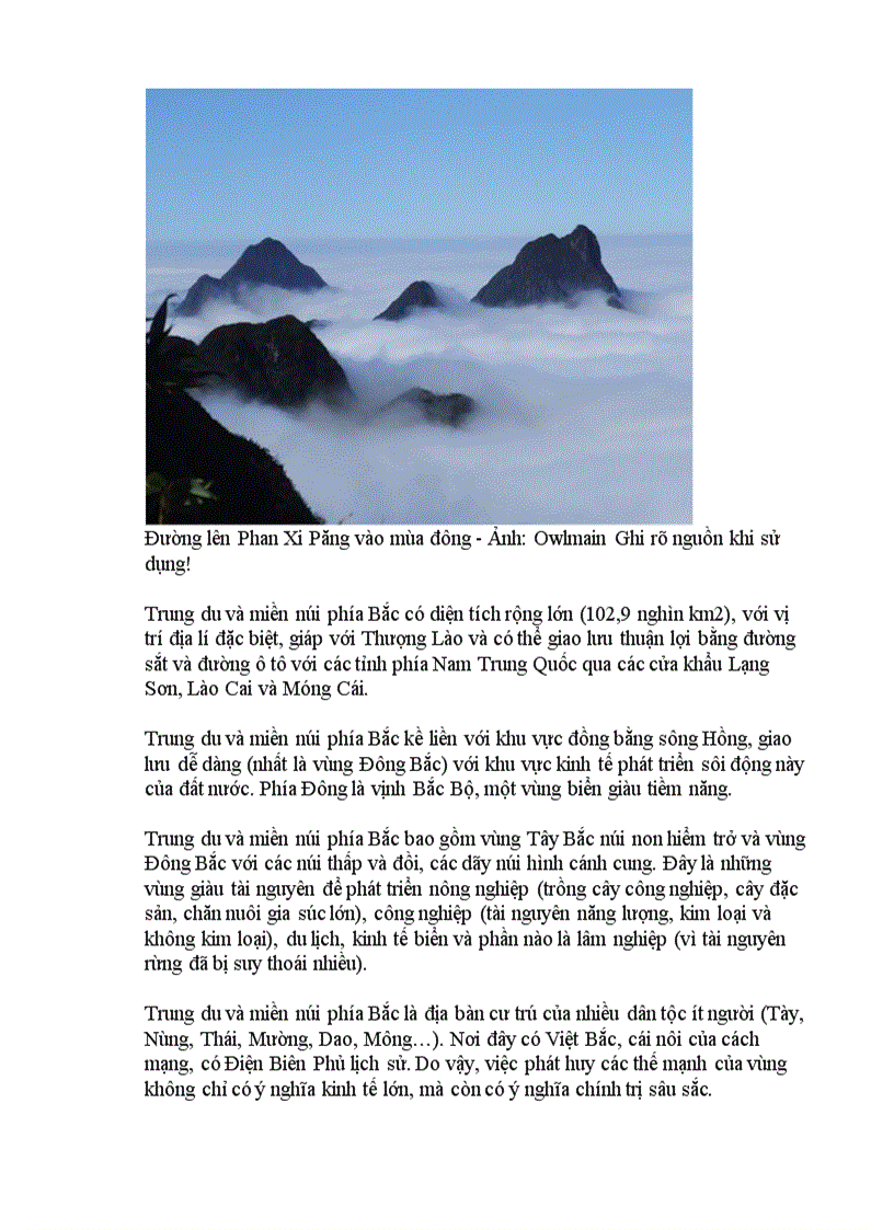 image for page Khái quát các vùng kinh tế Việt Nam