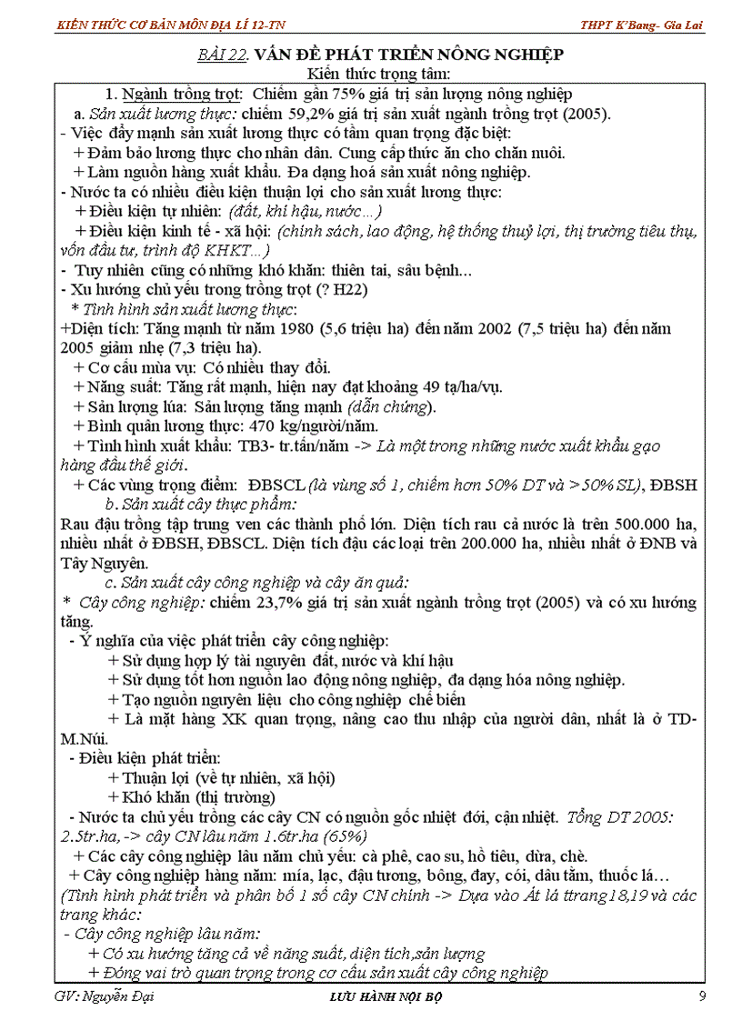 image for page Kiến thức cơ bản ôn thi TN Địa Lí 12 SGK