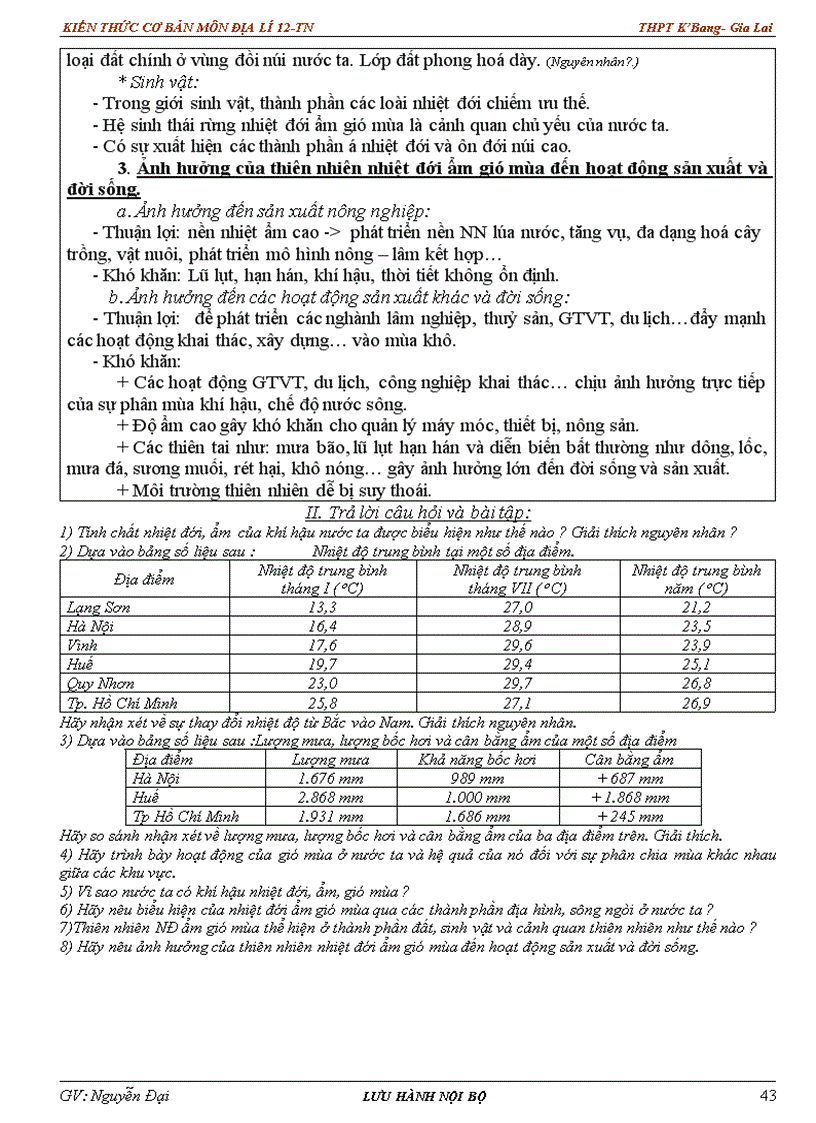 image for page Kiến thức cơ bản ôn thi TN Địa Lí 12 SGK
