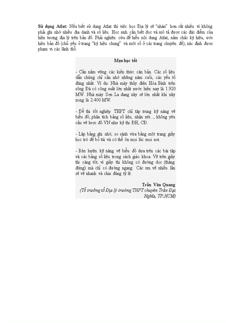 image for page Kỹ năng ôn tập đạt điểm cao môn Địa lý