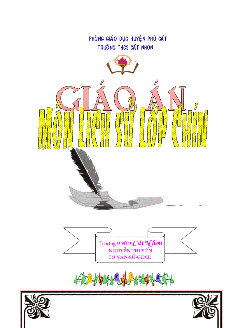 image for page Mẫu bìa giáo án