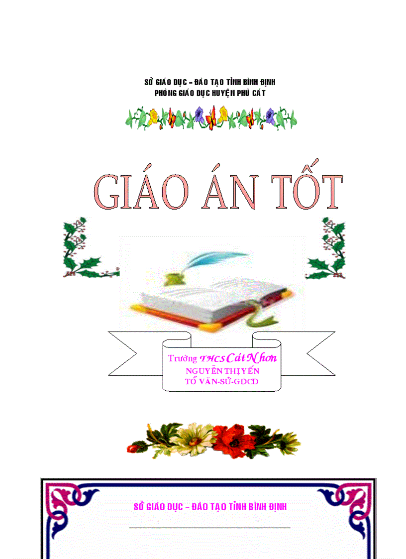 image for page Mẫu bìa giáo án