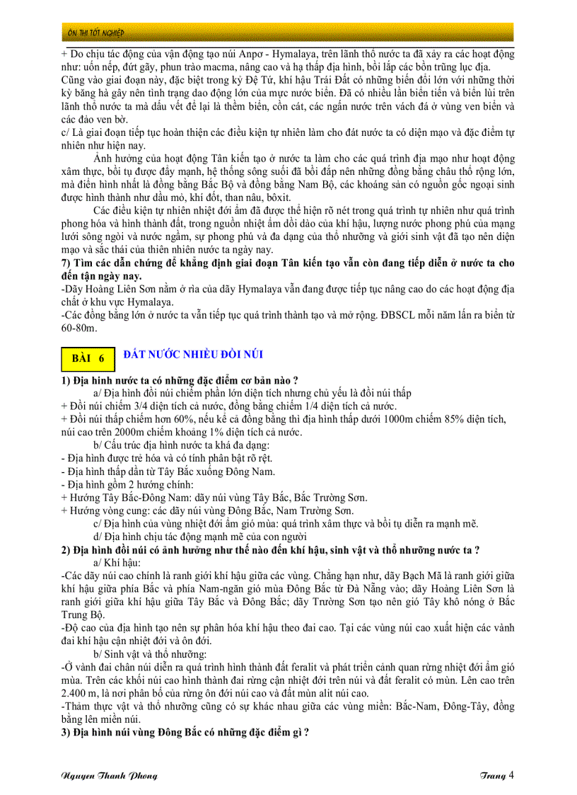 image for page On tap TN THPT dia li theo cau hoi