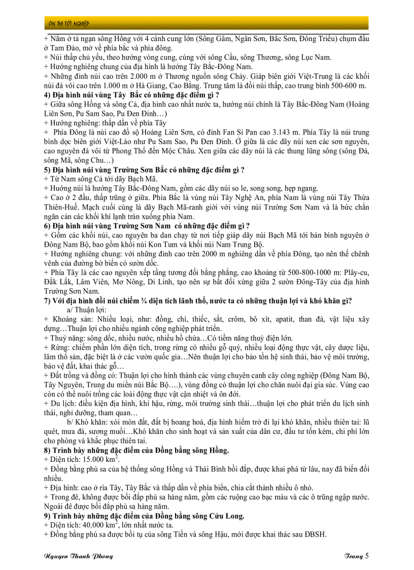 image for page On tap TN THPT dia li theo cau hoi