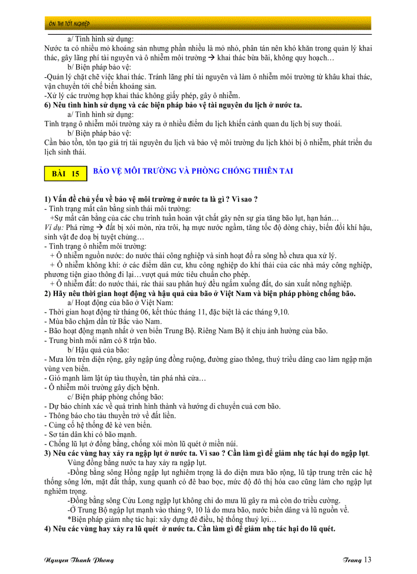 image for page On tap TN THPT dia li theo cau hoi