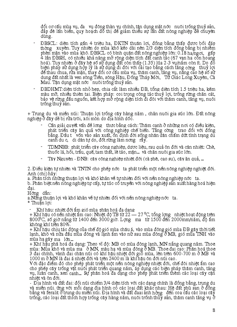 image for page Ôn thi Đại Học cấp tốc phần dân cư nông nghiệp thí điểm