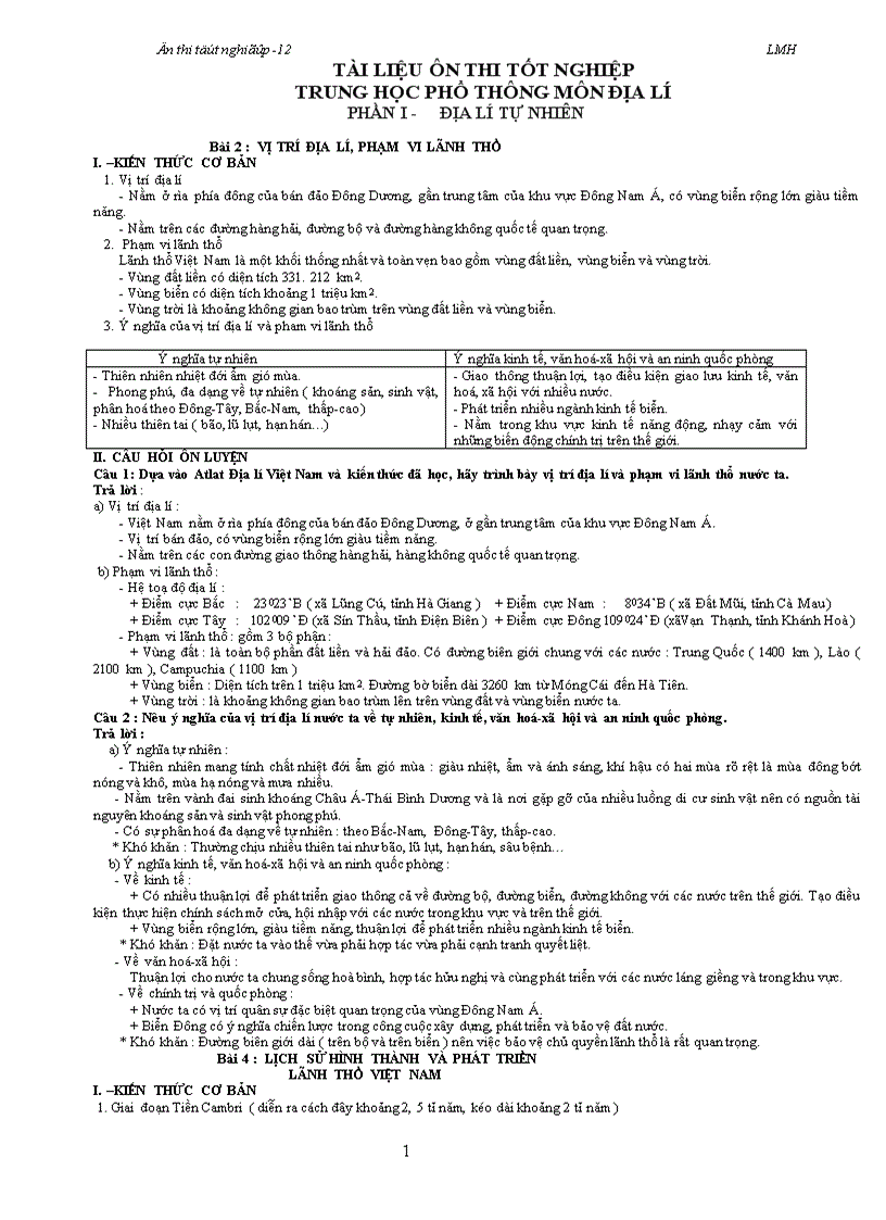 image for page Ôn thi TN 12 Năm 2011