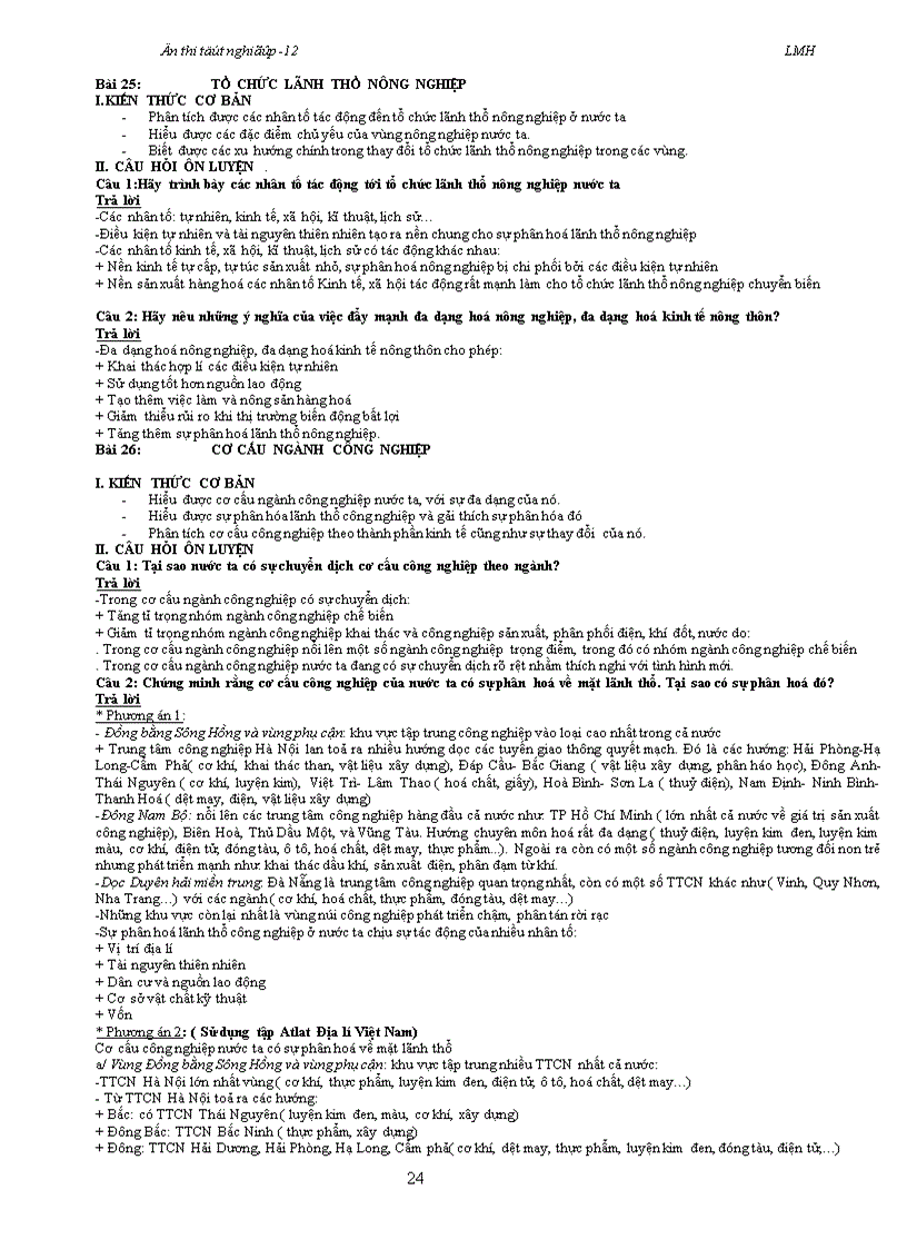 image for page Ôn thi TN 12 Năm 2011