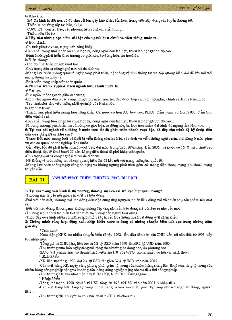 image for page Ôn thi tn địa lý theo câu hỏi