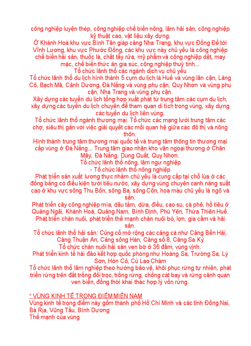 image for page Ôttn các vùng kinh tế trọng điểm