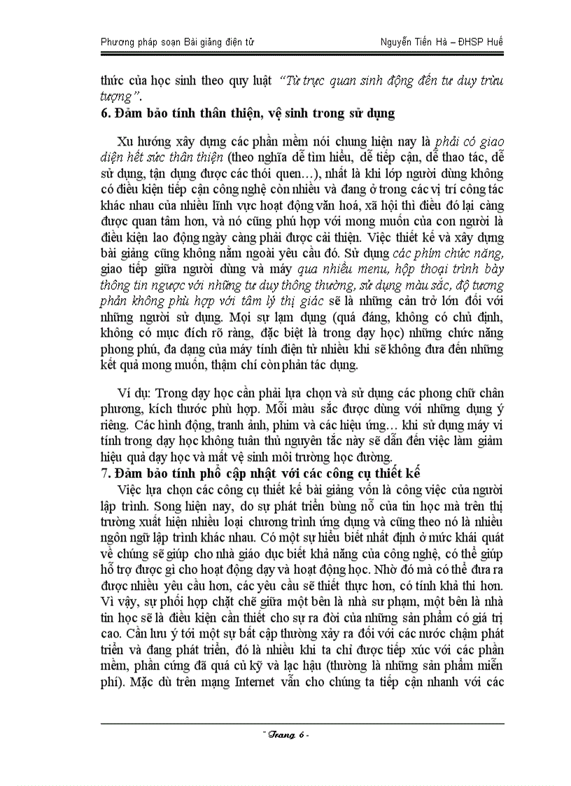 Phương pháp soạn Bài giảng điện tử