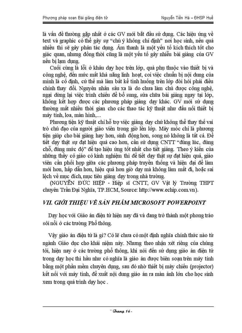 image for page Phương pháp soạn Bài giảng điện tử