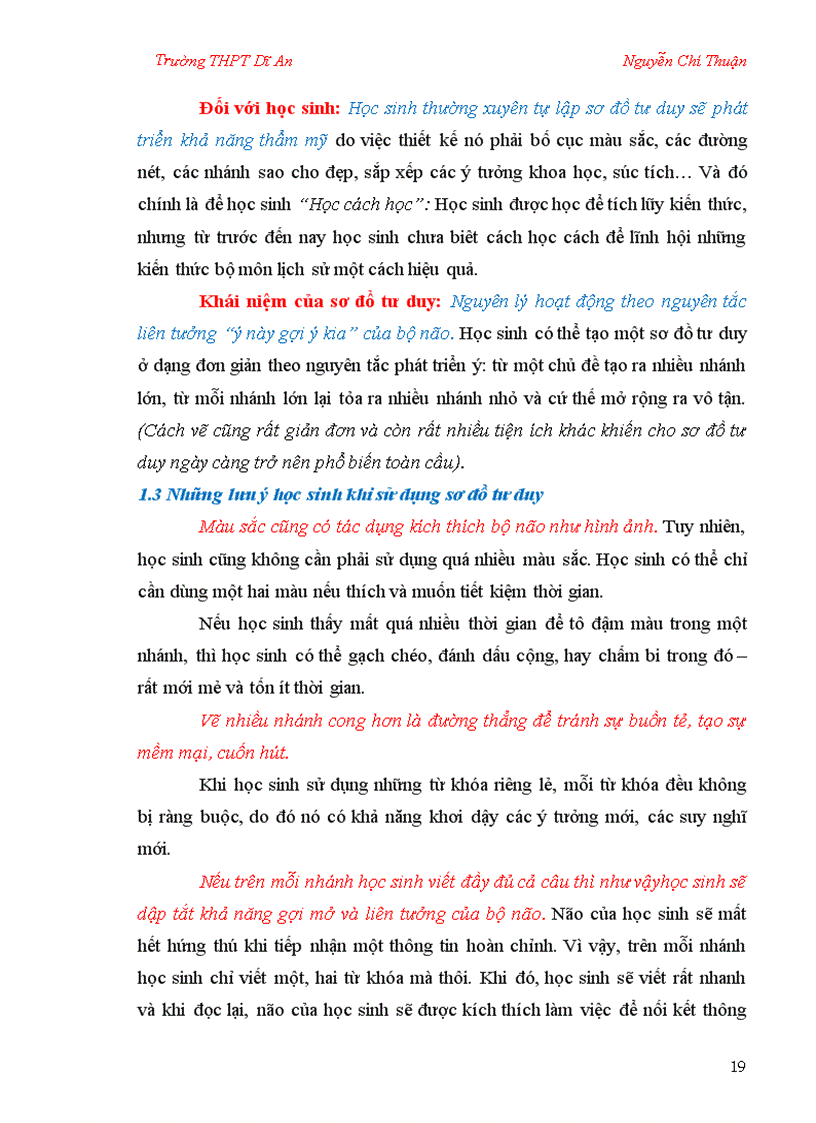 image for page SKKN Sử dụng sơ đồ tư duy trong dạy học