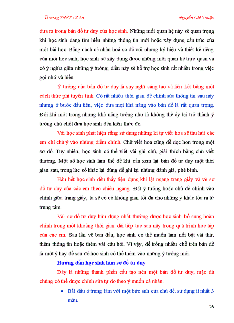 image for page SKKN Sử dụng sơ đồ tư duy trong dạy học