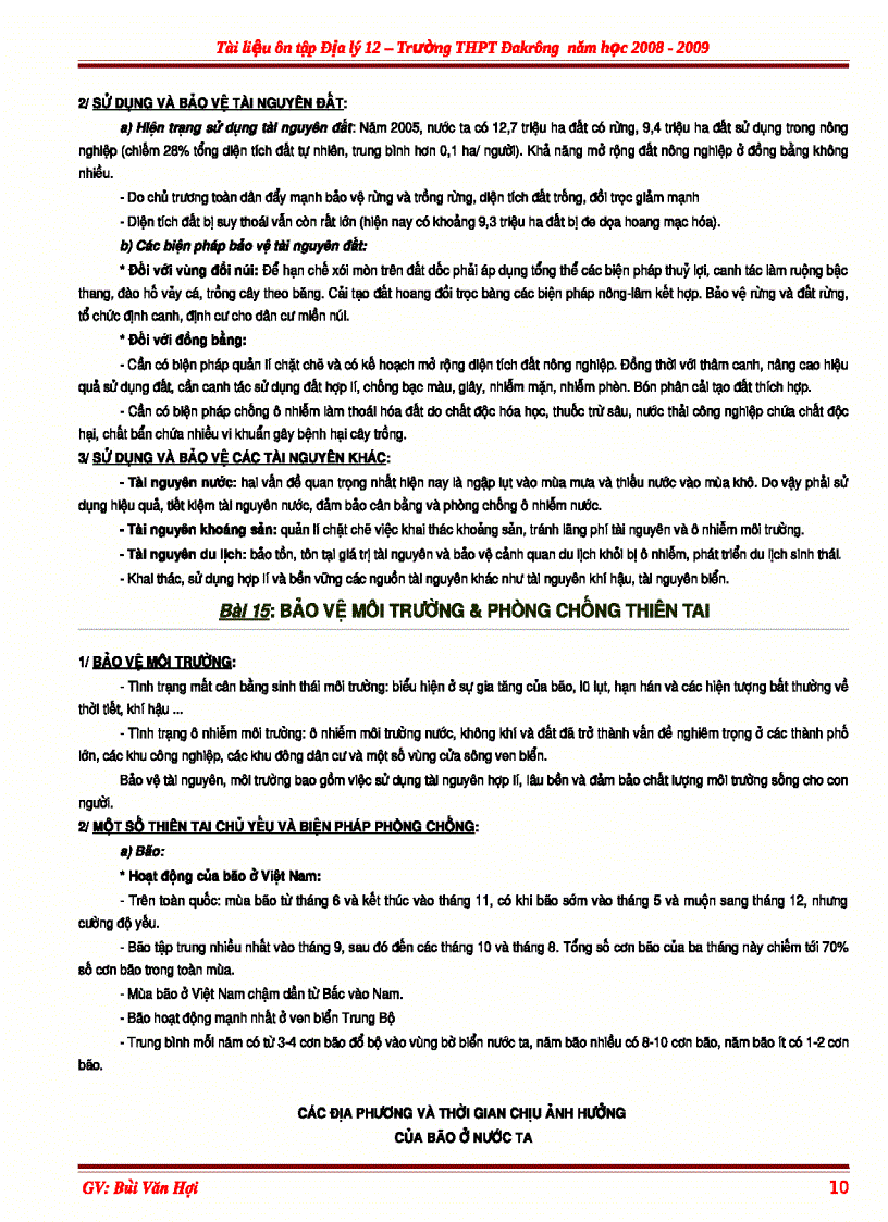 image for page St tài liệu ôn tốt nghiệp địa lý 12