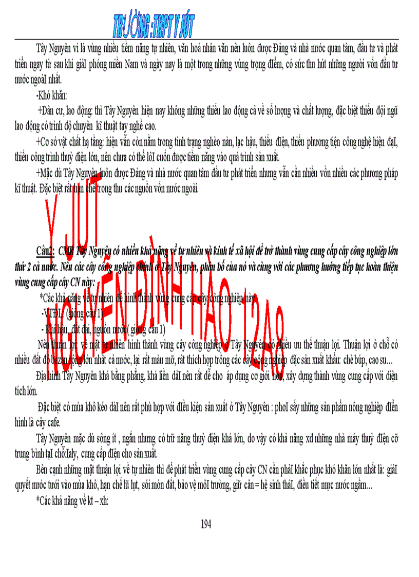 image for page Tài liệu ôn thi đại học môn địa lí 12