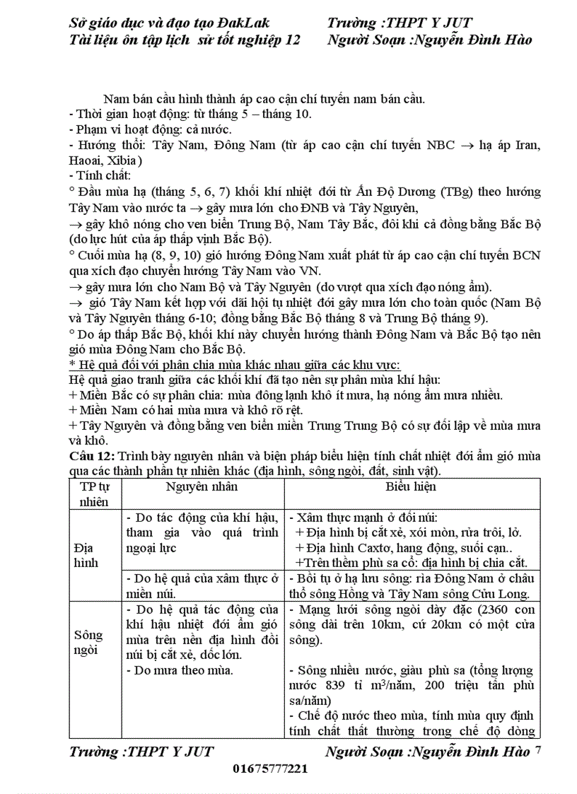 image for page Tài liệu ôn thi đai học mon địa lí