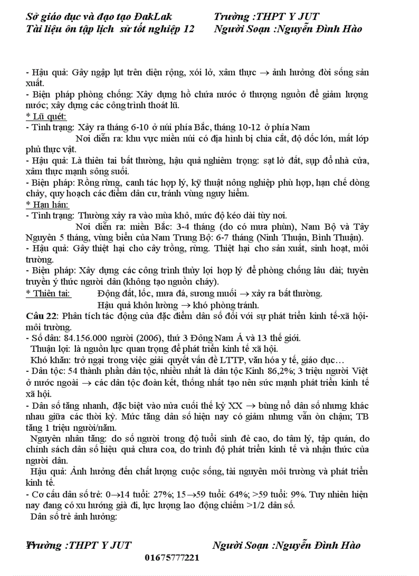 image for page Tài liệu ôn thi đai học mon địa lí