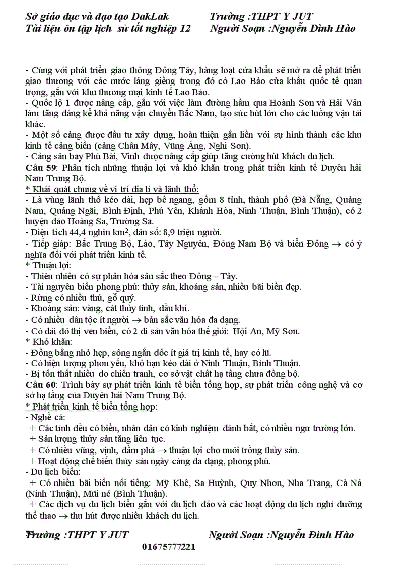 image for page Tài liệu ôn thi đai học mon địa lí