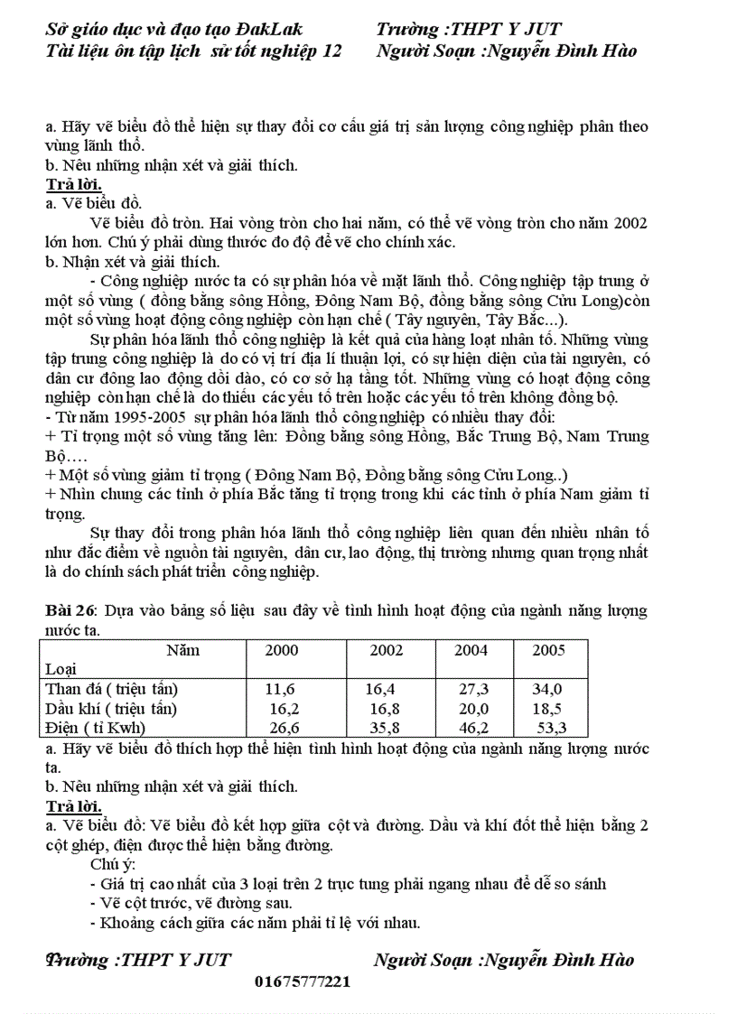 image for page Tài liệu ôn thi đai học mon địa lí