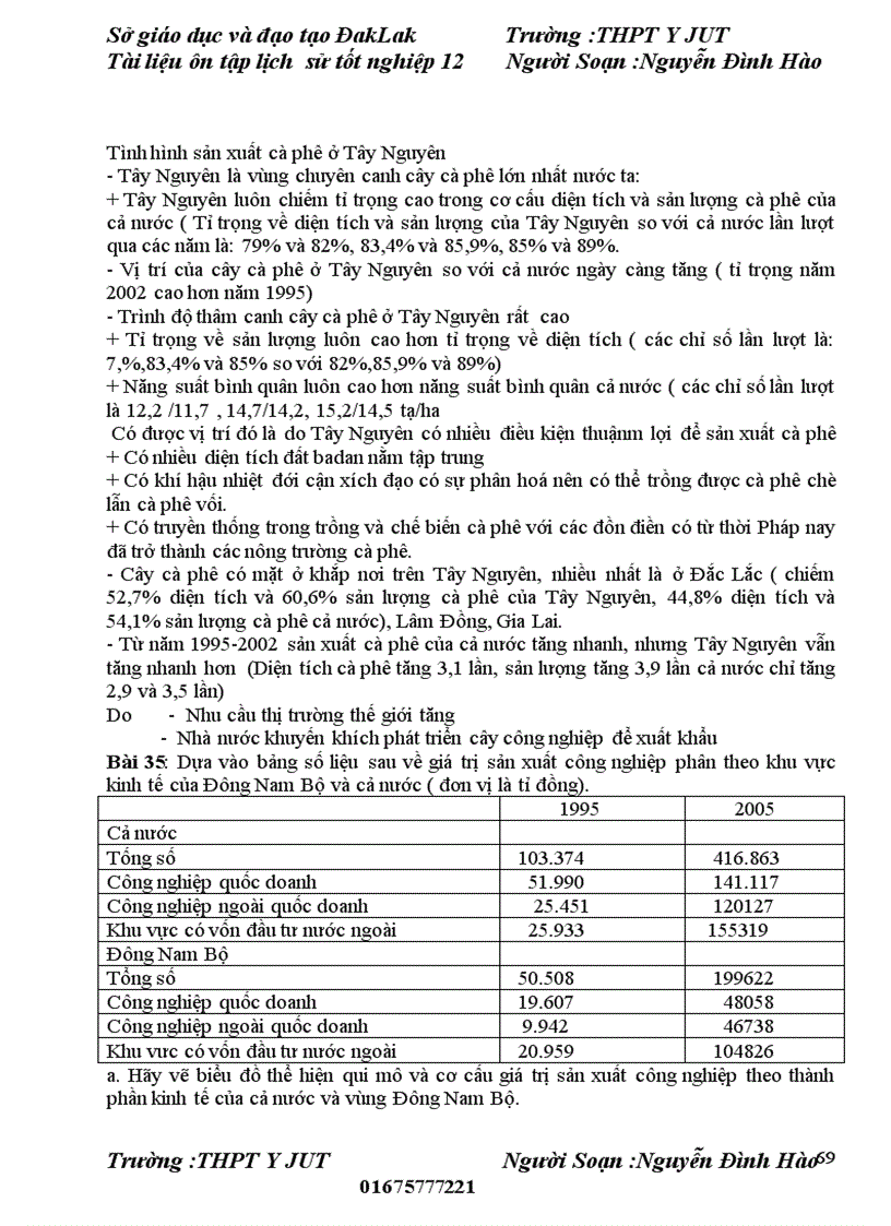 image for page Tài liệu ôn thi đai học mon địa lí