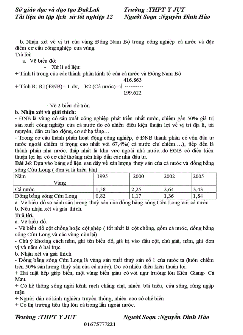 image for page Tài liệu ôn thi đai học mon địa lí