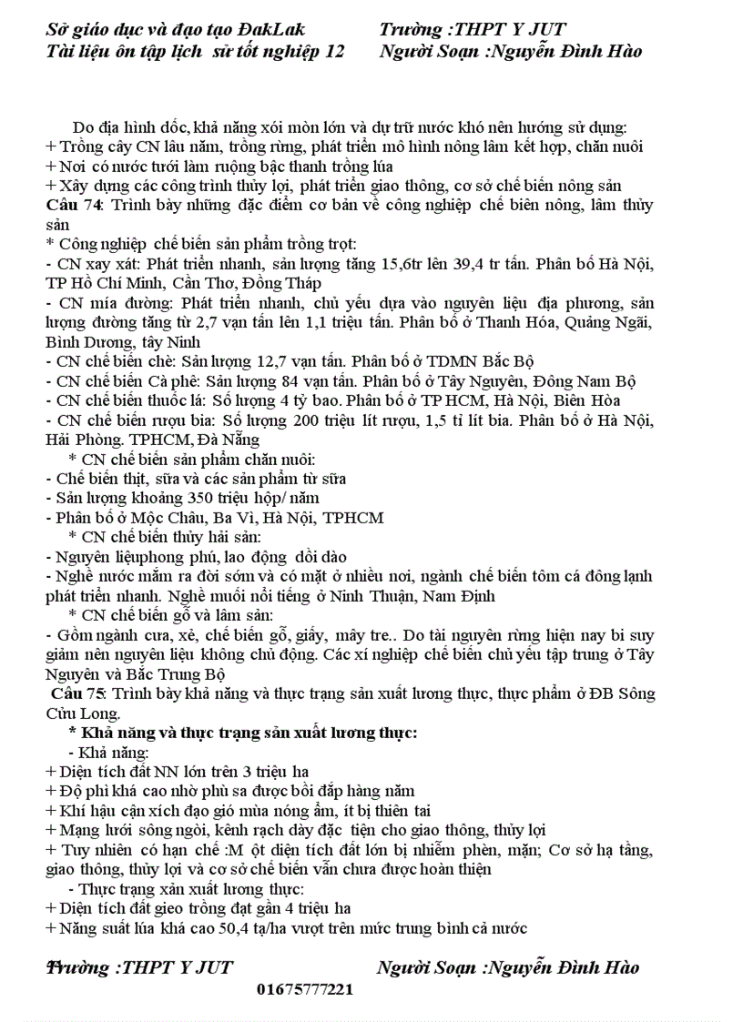 image for page Tài liệu ôn thi đại học tốt nghiệp