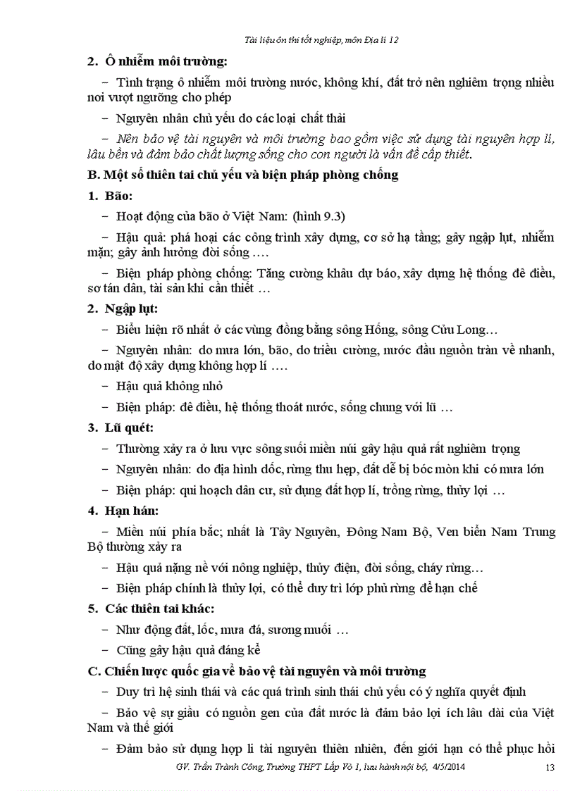 image for page Tài liệu ôn thi Địa lý Tập 1