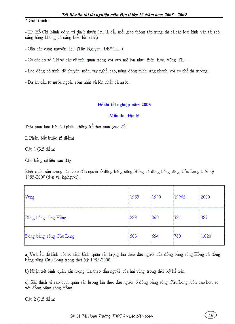 image for page Tai lieu on thi TN mon Dia li 12 2009 hay