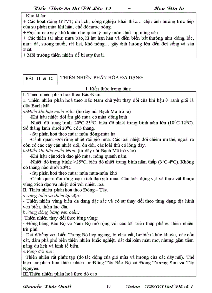 image for page Tài liệu ôn thi TN môn Địa lý 2010