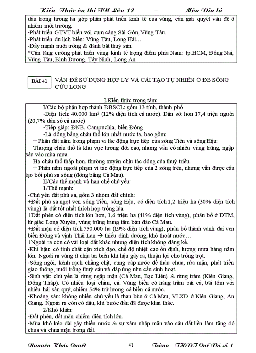 image for page Tài liệu ôn thi TN môn Địa lý 2010