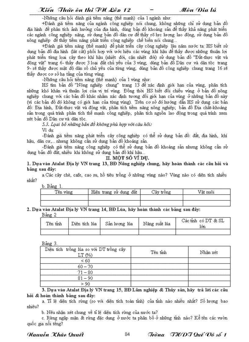 image for page Tài liệu ôn thi TN môn Địa lý 2010