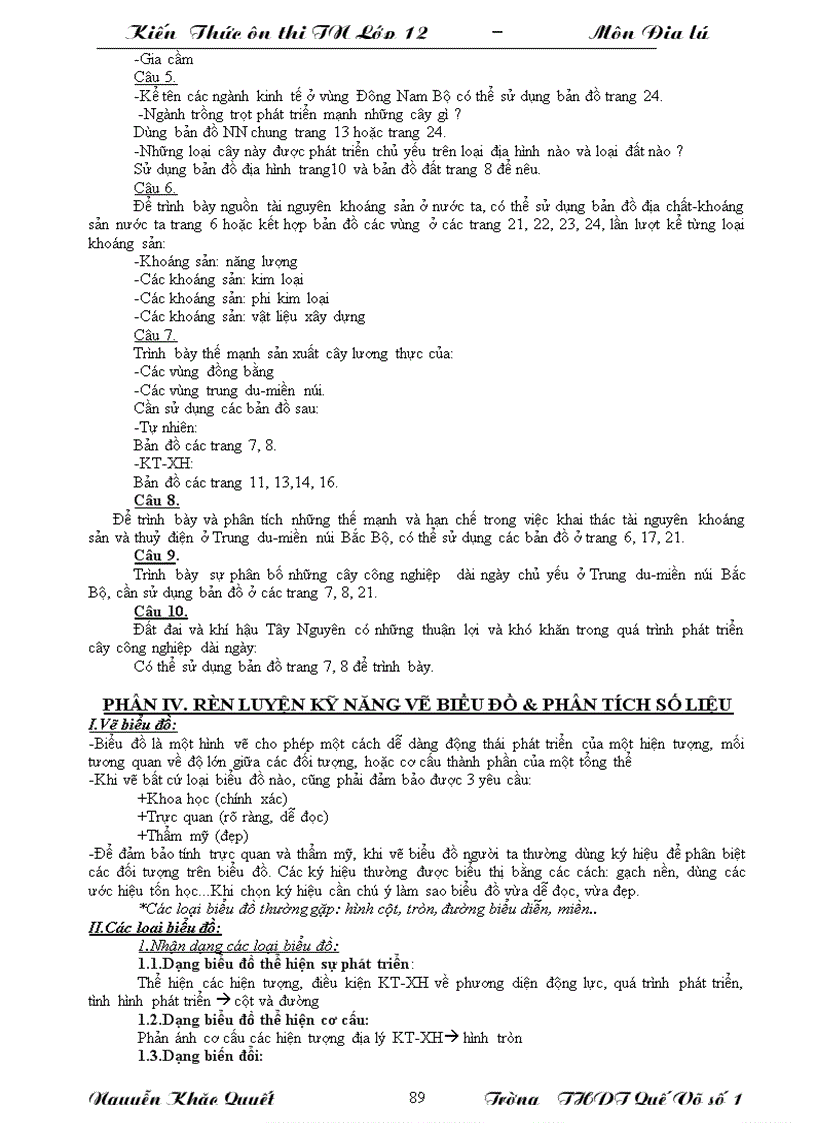 image for page Tài liệu ôn thi TN môn Địa lý 2010